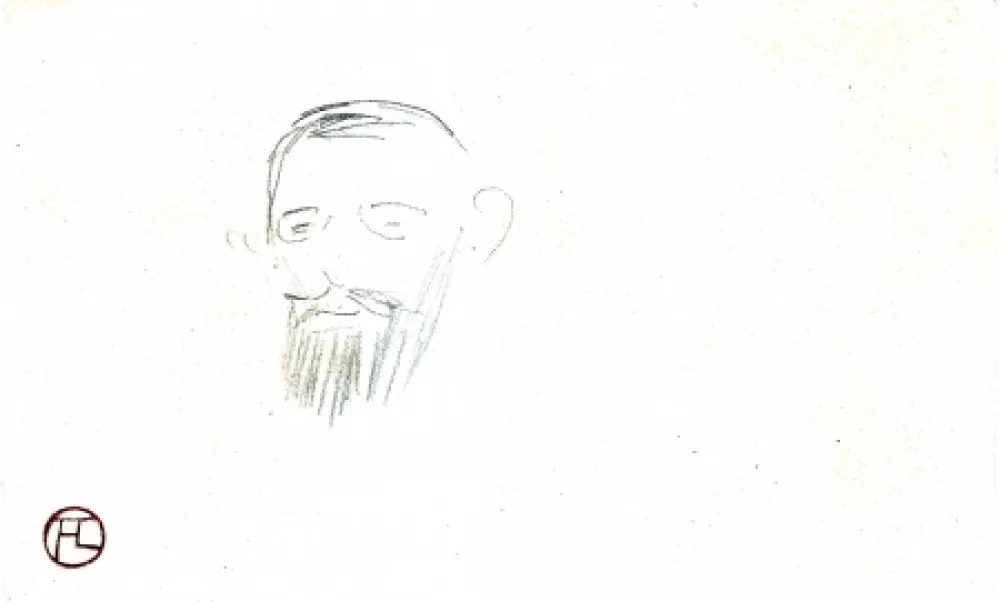 Non Tecnico Toulouse-Lautrec - Procès Arton — Tête de monsieur Jacques Saint-Cère