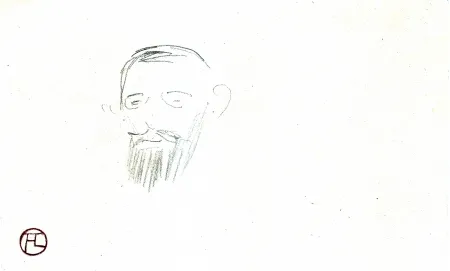 Non Tecnico Toulouse-Lautrec - Procès Arton — Tête de monsieur Jacques Saint-Cère