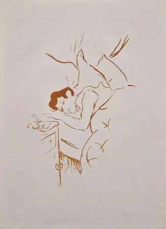 Litografia Toulouse-Lautrec - Ta bouche