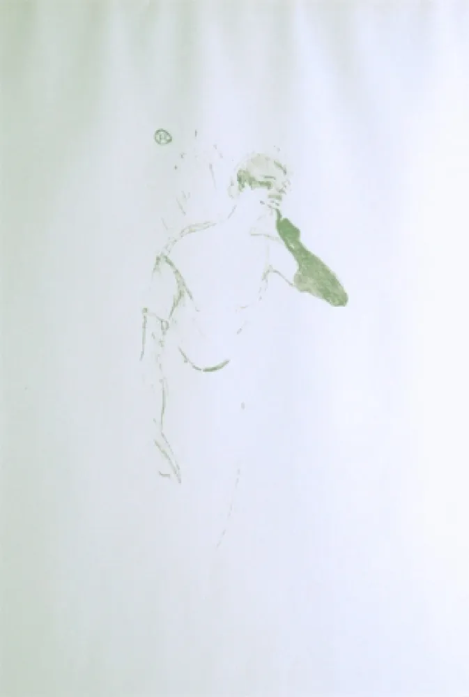 Litografia Toulouse-Lautrec - Yvette Guilbert vue par Toulouse-Lautrec