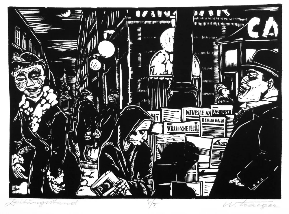 Linoincisione Traeger - Wien 1932 (Vienna 1932)