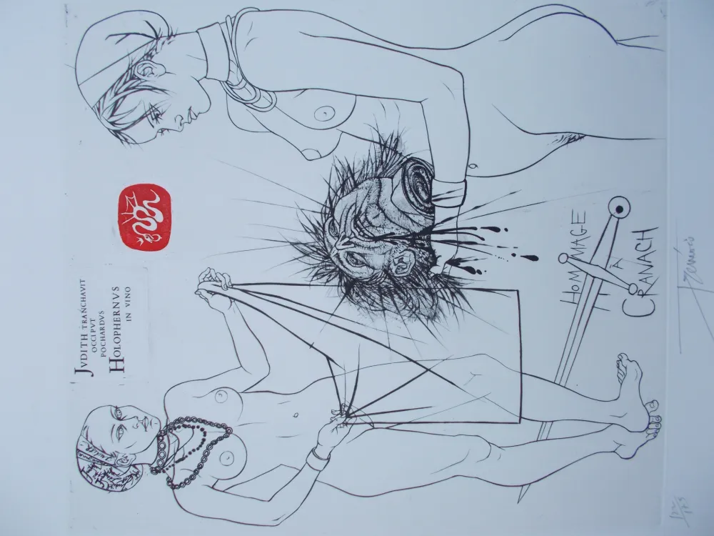 Incisione Trémois - Hommage à Cranach