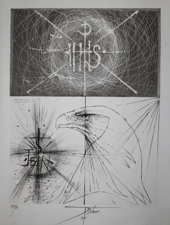 Incisione Trémois - L'Aigle de la St Jean / The Eagle of the St John