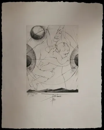 Incisione Trémois - MATERNITE / MATERNITY