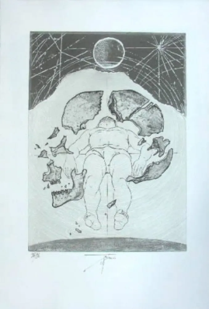 Incisione Trémois - Nu masculin