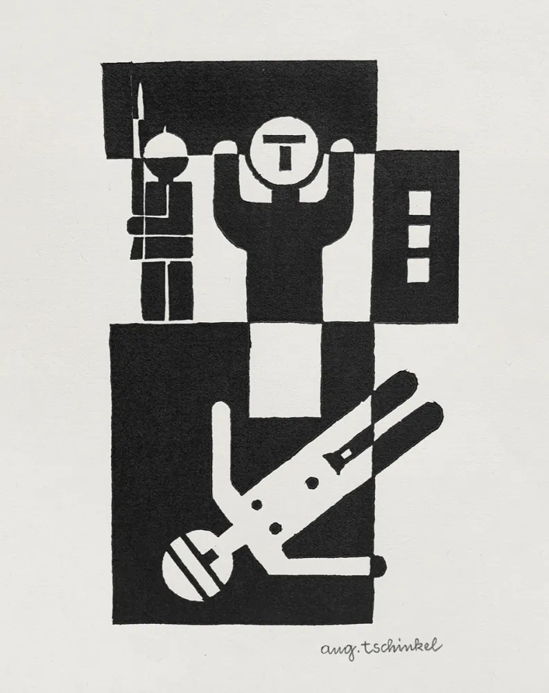 Linoincisione Tschinkel - Vollstrecker (Executor)