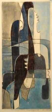 Linoincisione Tschudi - Venezianische Rhythmen III