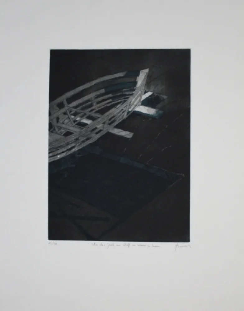 Acquaforte E Acquatinta Tuma - Über das Glück ein Schiff zu Wasser zu Lassen