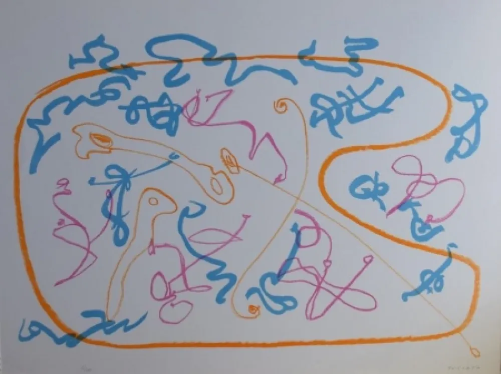 Litografia Turcato - Senza titolo