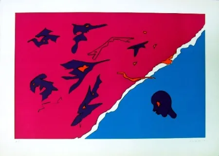 Litografia Turcato - Senza titolo