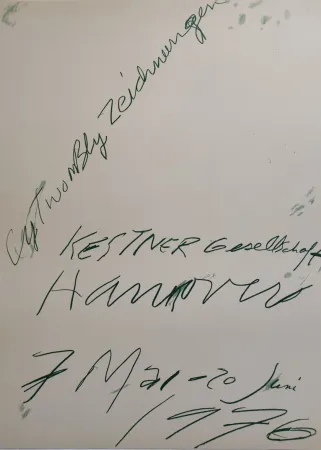 Litografia Twombly - Zeichnungen. Kestner Gesellschaft Hannover 7 Mai – 20 Juni 1976.