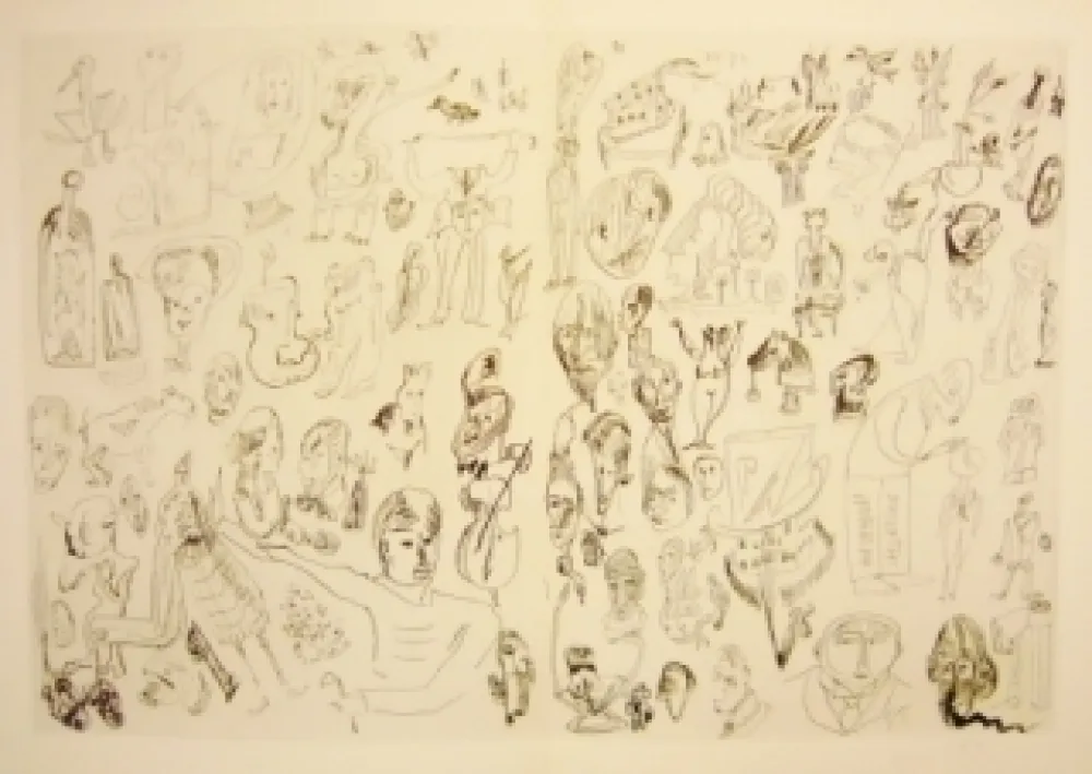 Incisione Tzara - Sans titre