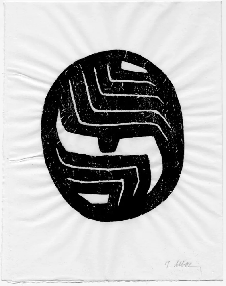 Libro Illustrato Ubac - A. Frénaud. ALENTOUR DE LA MONTAGNE. Avec  16 empreintes d'ardoises de Raoul Ubac (1980)