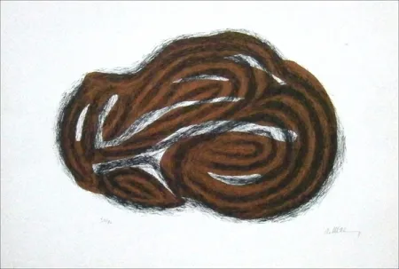 Litografia Ubac - Corps endormi