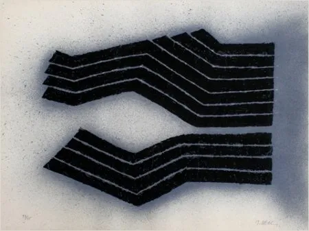 Litografia Ubac - Deux labours empreinte ardoise