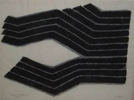 Litografia Ubac - Deux labours empreinte ardoise