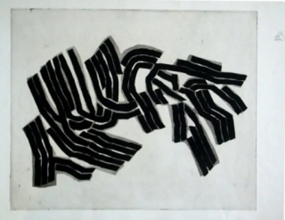 Acquaforte E Acquatinta Ubac - Le pommier impudique 