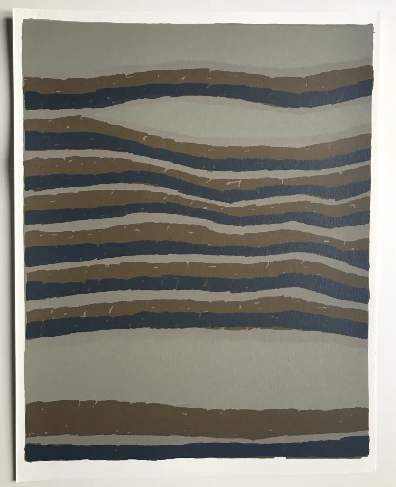 Litografia Ubac - Routes (La terre III)