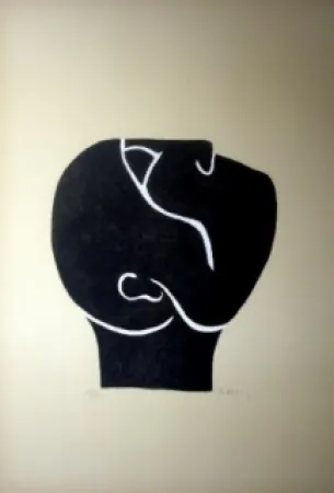 Litografia Ubac - Tête levée