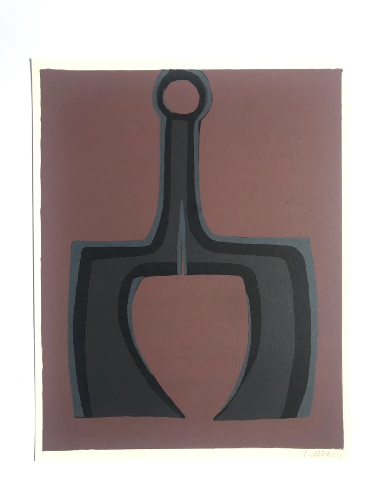 Litografia Ubac - Travailler le sol (la Terre I)