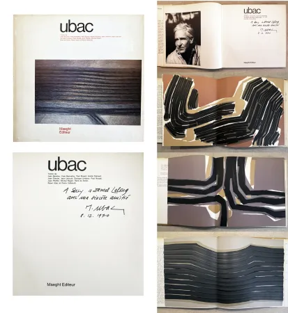 Libro Illustrato Ubac - UBAC. Monographie dédicacée par l'artiste (Maeght 1970)