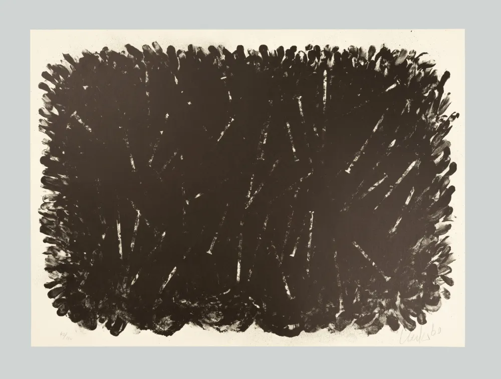 Litografia Uecker - Bewegung