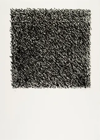 Litografia Uecker - Manuelle Struktuur. No I 