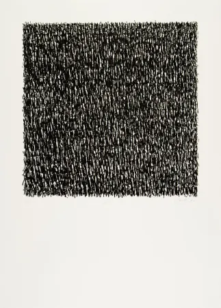 Litografia Uecker - Manuelle Struktuur. No VII