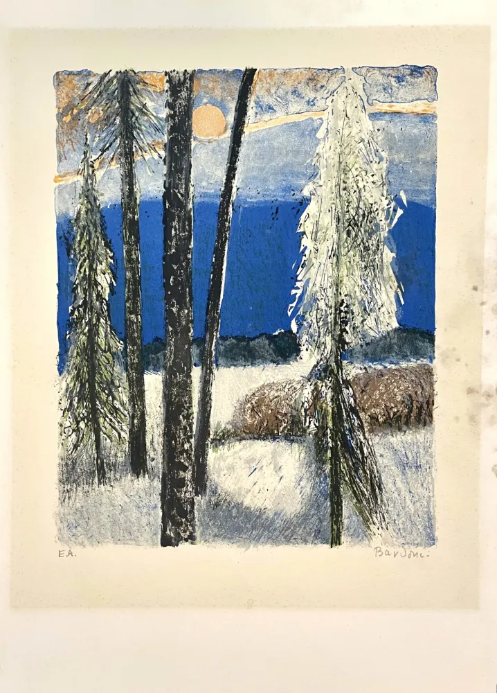 Litografia Unknown - Paysage