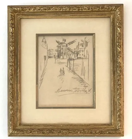 Non Tecnico Utrillo - Le moulin de la Galette, dessin