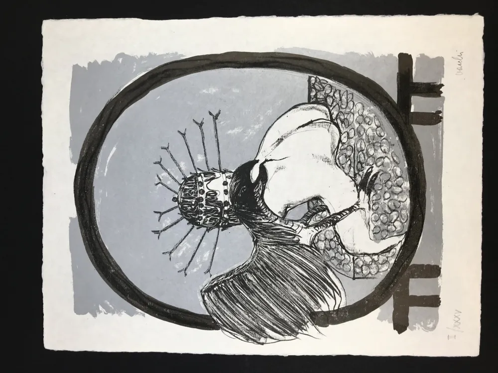 Litografia Vacchi - Studio per la Celebrazione di Michelangelo