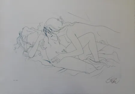 Incisione Valadie - Etreinte saphique