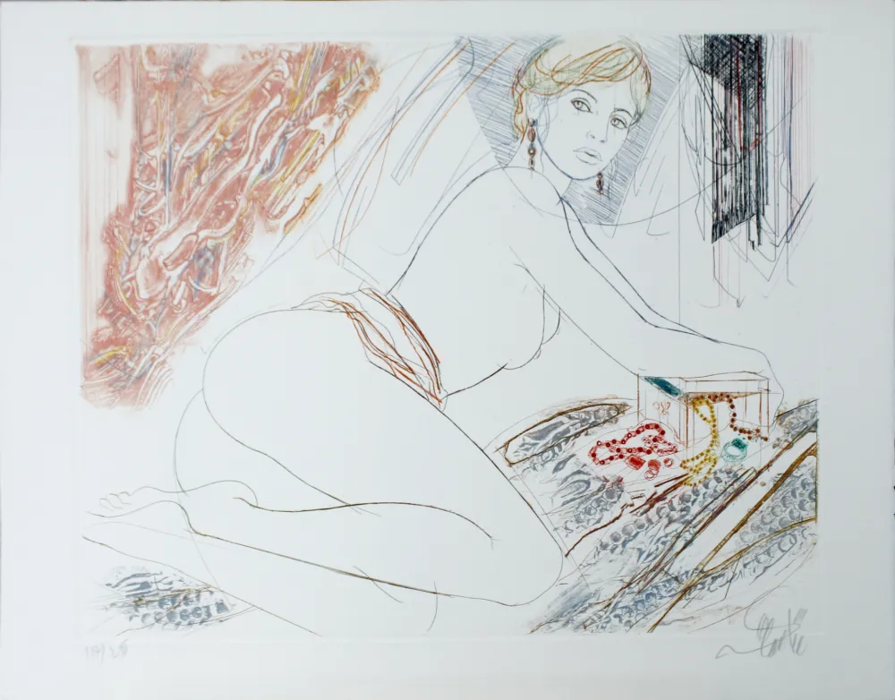 Acquatinta Valadie - L'Avarice