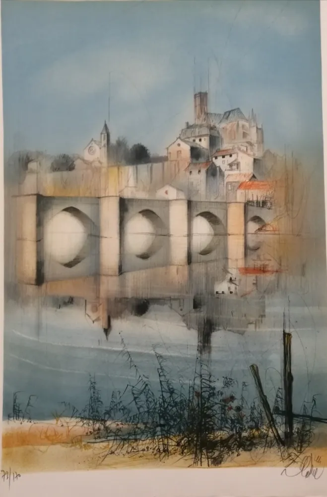 Litografia Valadie - Le Pont de Limoges