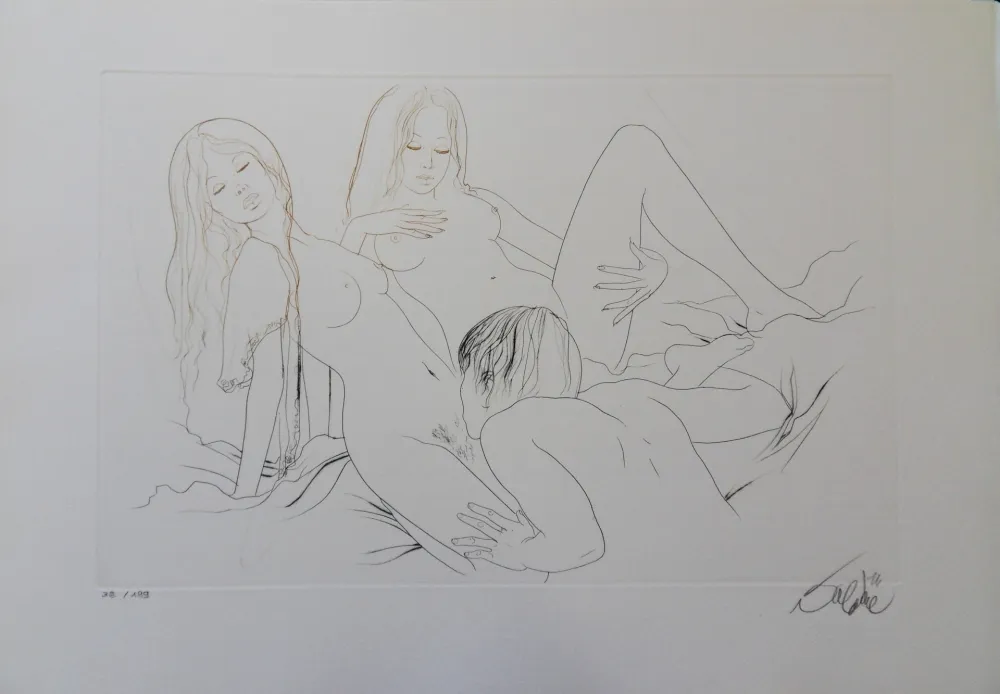 Incisione Valadie - Les jumelles