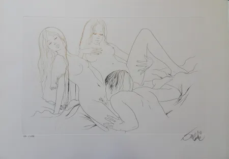 Incisione Valadie - Les jumelles