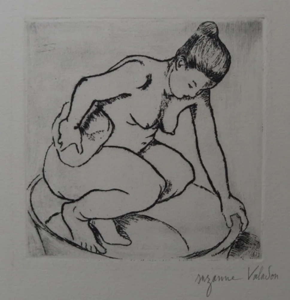 Incisione Valadon - Catherine au tub