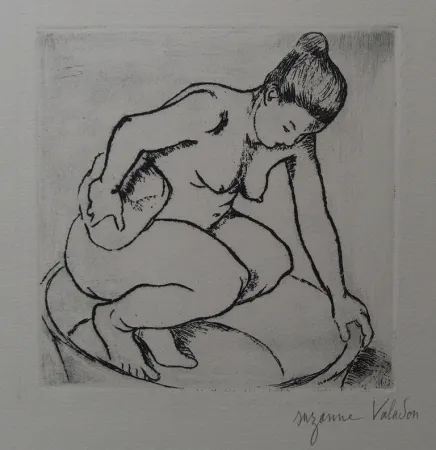 Incisione Valadon - Catherine au tub