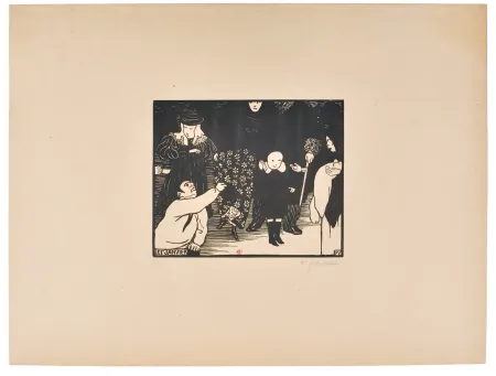 Litografia Vallotton - Etude de nus
