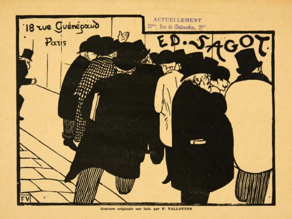 Incisione Su Legno Vallotton - Les amateurs d'estampes