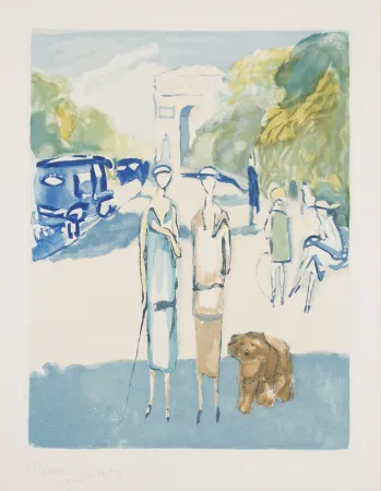 Acquatinta Van Dongen - Avenue du bois de Boulogne