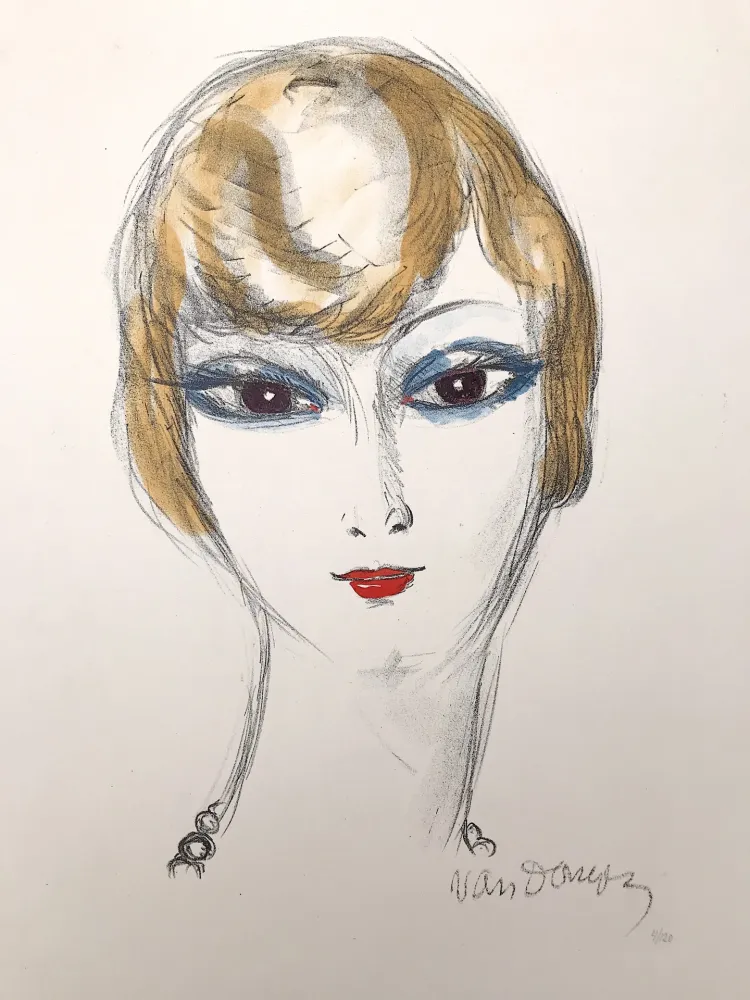 Litografia Van Dongen - Girl with blond hair