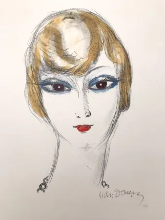 Litografia Van Dongen - Girl with blond hair