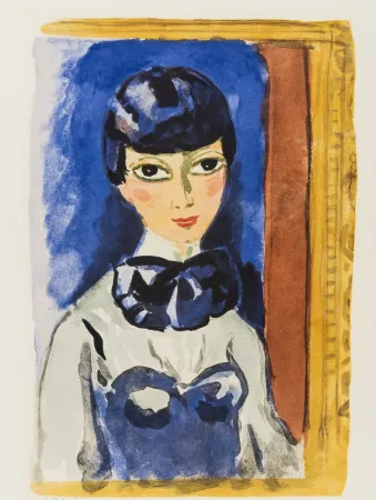 Litografia Van Dongen - Kees Van DONGEN (1877-1968). Claudine, circa 1950. Lithographie signée.
