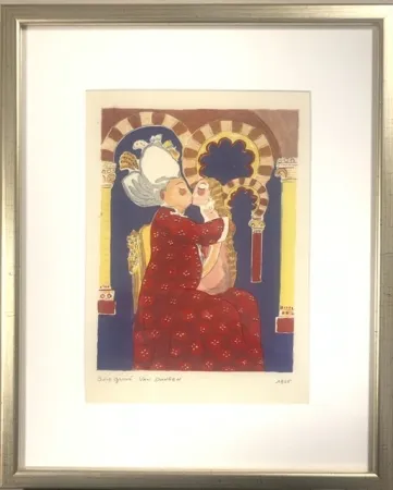 Incisione Su Legno Van Dongen - Les 1001 nuits