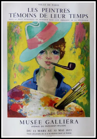 Litografia Van Dongen - LES PEINTRES TEMOINS DE LEUR TEMPS MUSEE GALLIERA