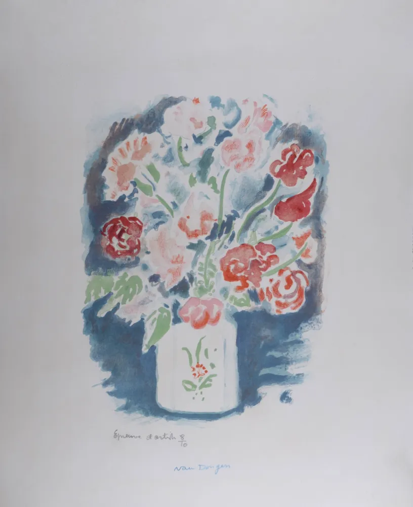 Litografia Van Dongen - Pois de Senteur