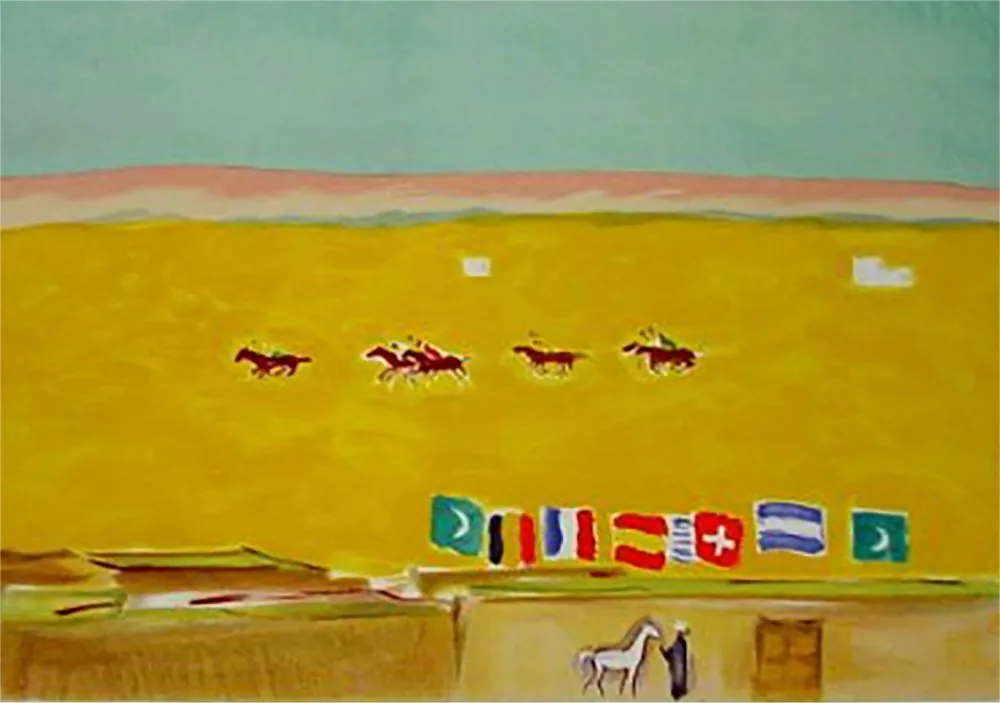 Litografia Van Dongen - Polo in Alexandria