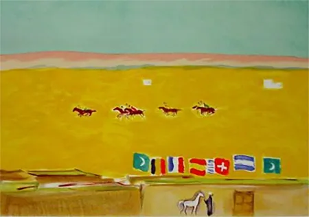 Litografia Van Dongen - Polo in Alexandria