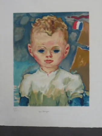 Litografia Van Dongen - Portrait d'enfant